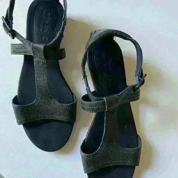 TIMBERLAND Earthkeepers “Belgrade” Women’s Sandals Navy Leather Size 8 - Picture 1 of 4